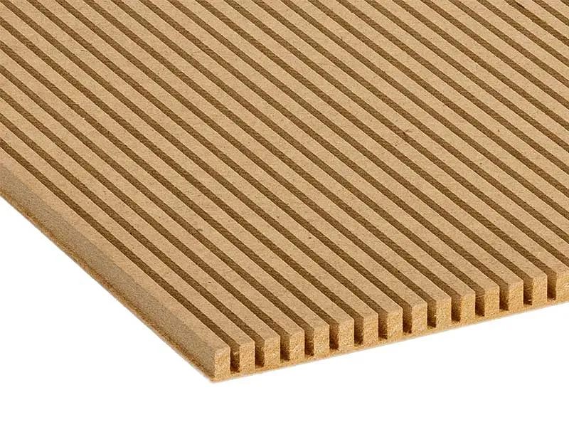 10mm MDF quergeschlitzt E1 3050x1220mm