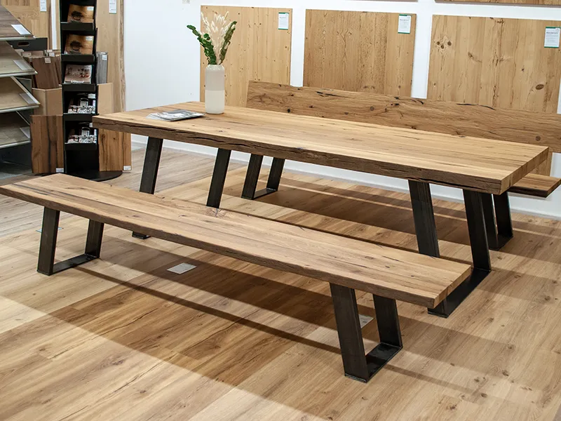 Eiche Altholz Bank Venezia Natur geölt