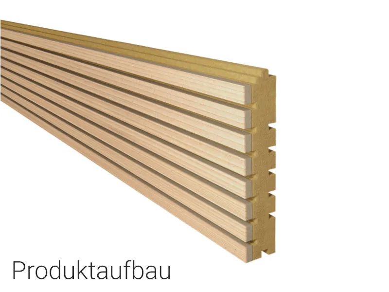 38mm Wei&szlig;tanne/Natur Akustik Paneel N+F