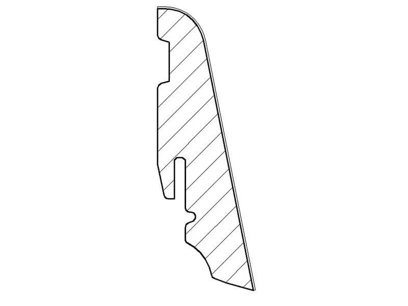 58x19mm Eiche tabakgrau ge&ouml;lt